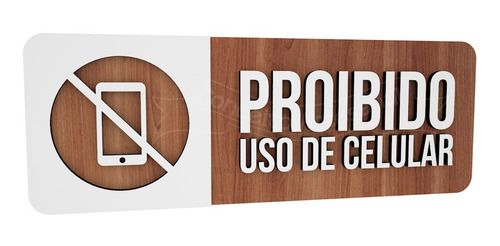 Imagem 1 de 3 de Placa Proibido Uso De Celular Hotel Empresa Consultório Hosp