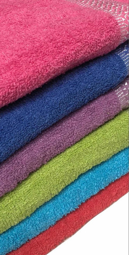 Pack 6 Toalla De Baño Algodón 140*75 Surtido Colores 21