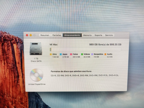 Apple Imac A1312 I7 Gris (Usado)