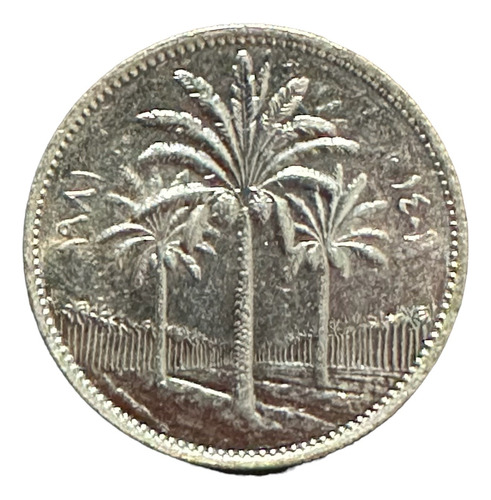 Irak - 25 Fils - Año 1981 (1401) - Km #127 - Palmeras