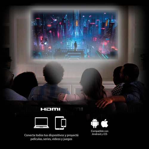Imagen 5 de 9 de Proyector Starvision Hd 1080 Led 3500 Lumens Hdmi Usb