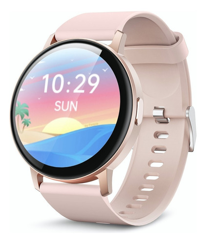Smartwatch Para Mujer Y Hombres 1.28'' Reloj Inteligente Rosa Ip67 Monitor De Frecuencia Cardíaca, Monitor De Calorías, Podómetro Para Android E Ios