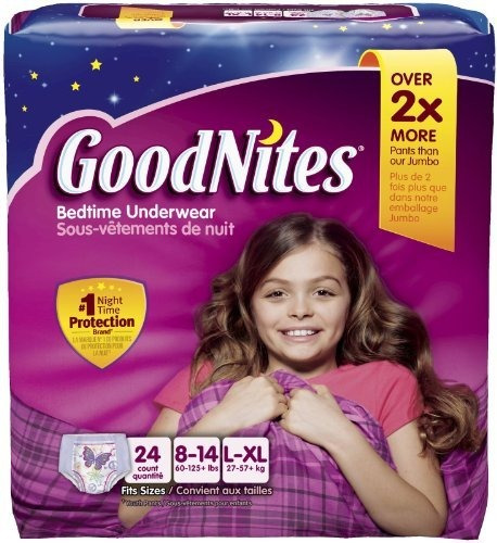 Goodnites Bedtime Underwear Girls L - Xl - 24 Ct