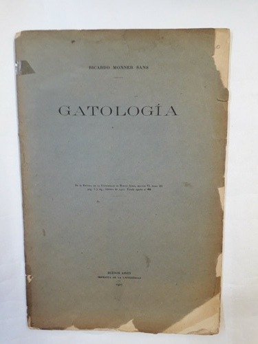 Gatologia ( Ricardo Monner Sans )