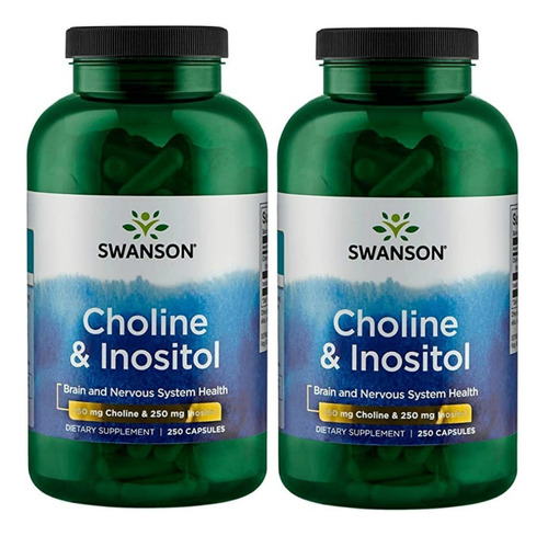 Choline & Inositol Colina 250cap Pack 2x Envio Gratis
