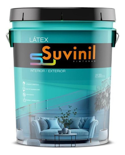 Latex Interior Exterior Suvinil 20 Lts Blanco Mate