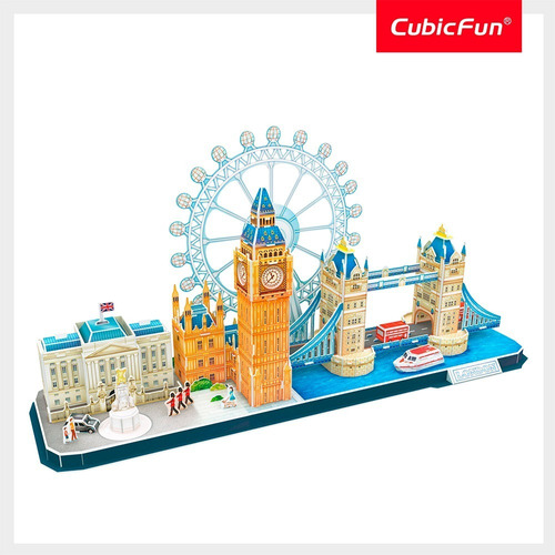 Rompecabezas 3d Cubic Fun City Line Londres 107piezas