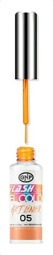 Esmalte De Arte Semipermente Gnp 8ml Con Pincel Fino Color 05 Art Liner