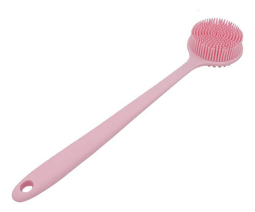 Cepillo De Baño De Silicona Suave Dnc Con Mango Largo (rosa)