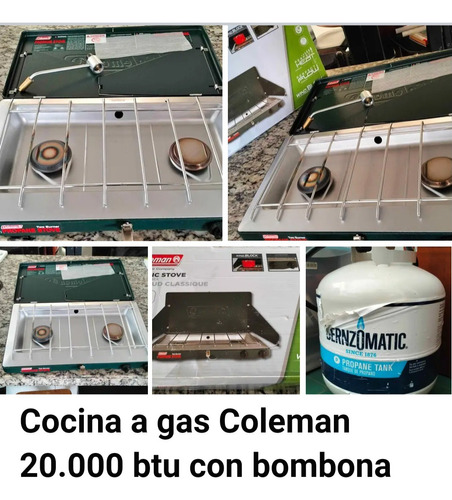 Cocina De Gas Coleman + Bombona De Gas Bernzonati