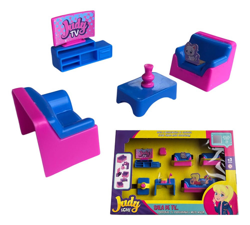 Sala Brinquedo Mini Casinha Menina Coleção Judy
