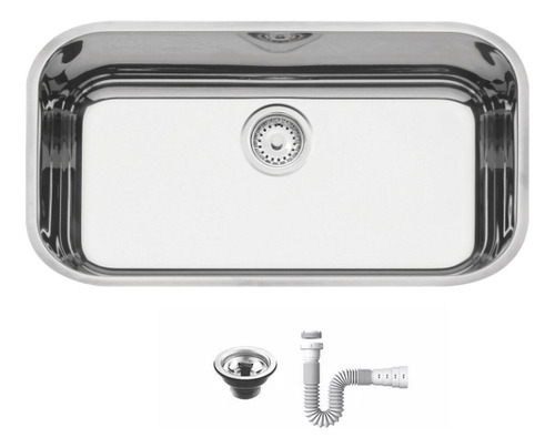 Tramontina 94024207 cuba lavínia 56 BL em aço inox alto brilho 56x34cm