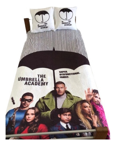 The Umbrella Academy - Combo Manta + 2 Fundas Almohadón