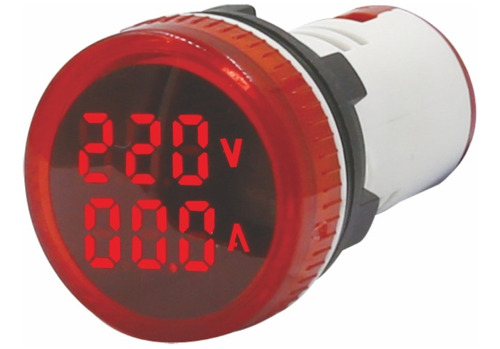 Luz Piloto Voltaje Y Amperaje Ac 50-500v / 0-100a Rojo