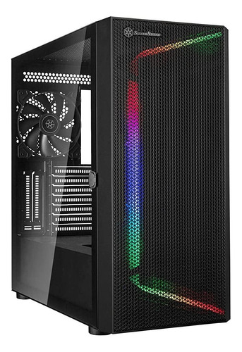 Silverstone Seta H1 - Caja De Torre Media Con Panel Frontal.