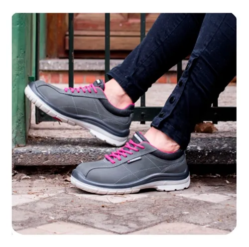 Calzado Zapatilla De Seguridad Funcional Mujer Bali Gris 132.122