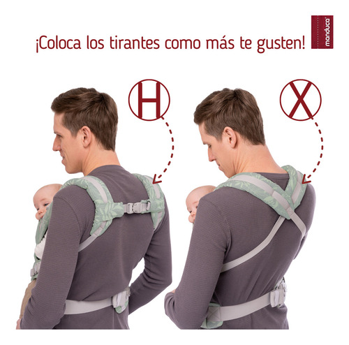 Manduca Xt Cangurera Ergonómica Para Bebé Denim Line Color Azul 3.5 a 20 Kg Algodón Orgánico Y Tintes Naturales