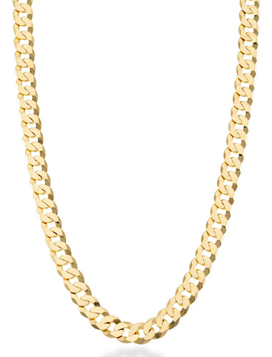 Collar Cadena Eslabones Cubanos De Oro Macizo 18k Miabella Gold