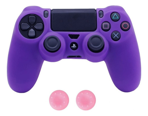 Ps4 Funda Silicona Para Control Playstation 4 Color Morado