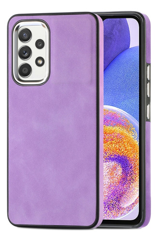 Funda De Tpu Chapada Al Tacto De La Piel, Color Morado, Para