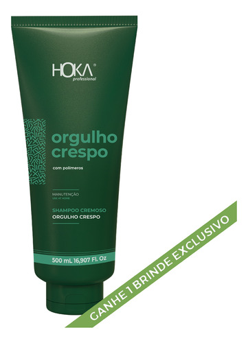 Shampoo Orgulho Crespo Cabelos Cacheados Transição 500g Hoka