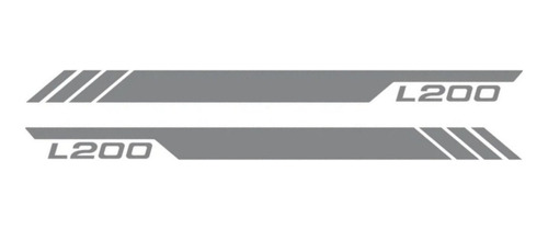 Vinil Stiker Estampado Rótulo Lateral Mitsubishi L200 08-21