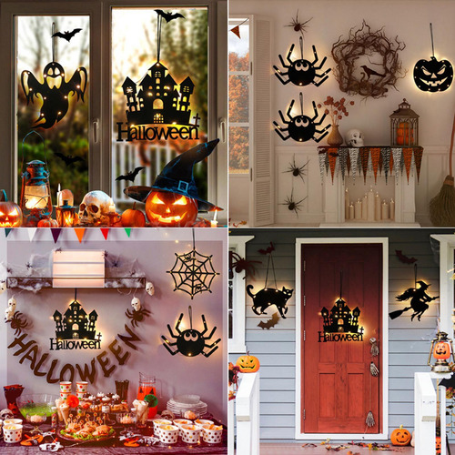 4 Las Luces De La Ventana De Halloween Para Estilo A