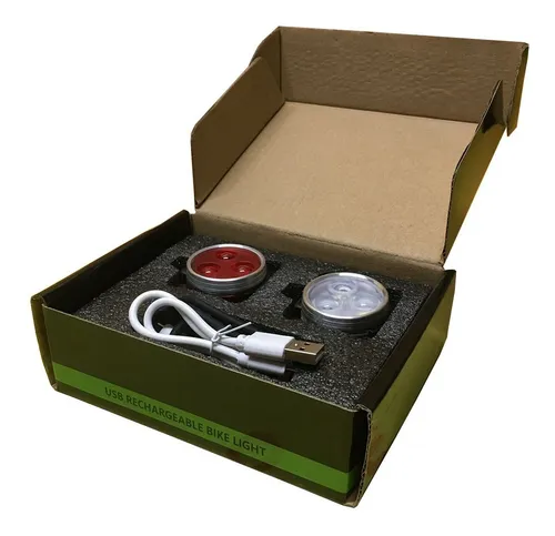 comprar Kit Luces Recargables Usb Bicicletas\u002Fmotos - Nany Motos