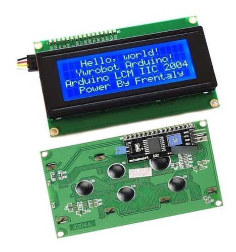 Display 2004 20×4 Backlight Azul Lcd Pantalla + I2c Arduino