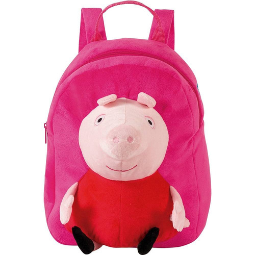 Mochila Infantil Peppa Pig Tam M Plush Rosa Xeryus De Costas