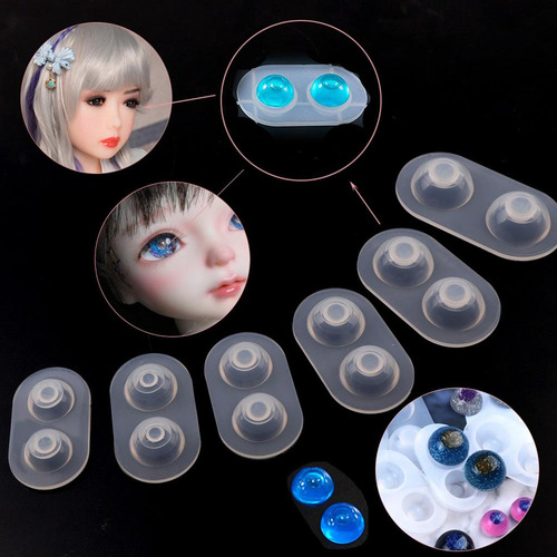 2 X 6 Piezas Bjd Muñeca Pesado Pupila Ojo Silicona Molde