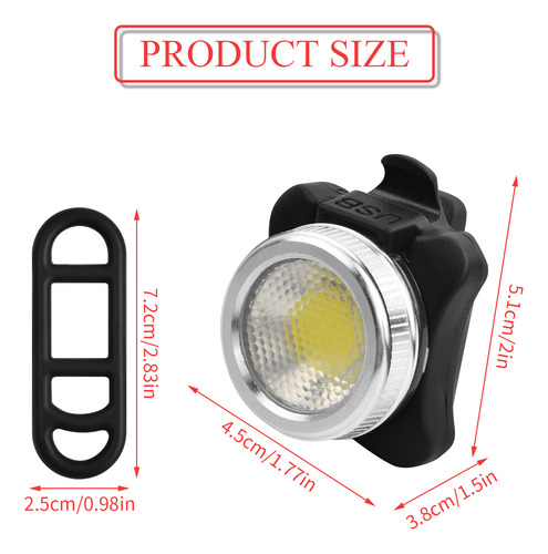 Luz De Bicicleta Jinlaili, Luz De Bicicleta Recargable Por U