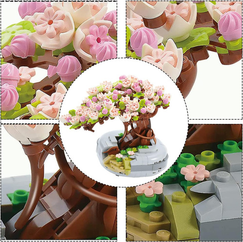 Meiest Mini Bloques De Construcción Sakura Plant Bonsai Mode