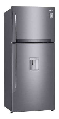 Refrigerador inverter no frost LG LT41SGPX platinum silver con freezer 437L 110V