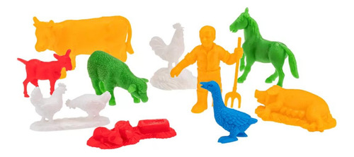 Brinquedo Saquinho Fazendinha Com 10 Figuras 6838 Gulliver