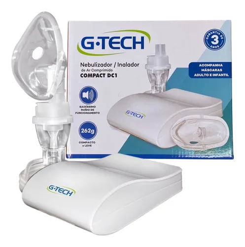 Inalador Nebulizador Gtech Infantil Adulto Silencioso Cor Branco ...