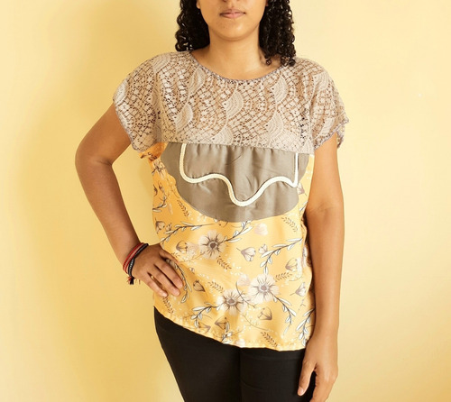 Imagem 1 de 5 de Blusa Bata Feminina Tecido Gilda