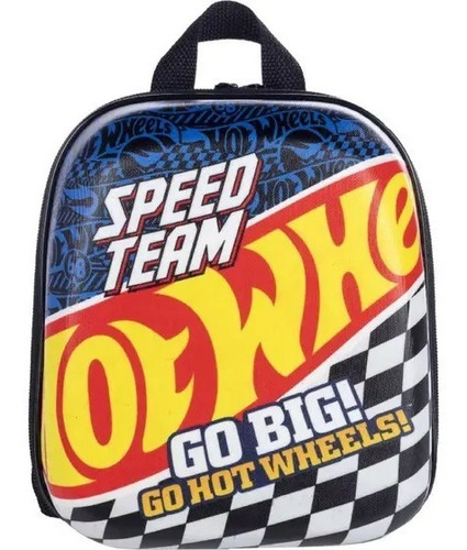 Mochila Lancheira Hot Wheels Carro Infantil Alças Maxtoy