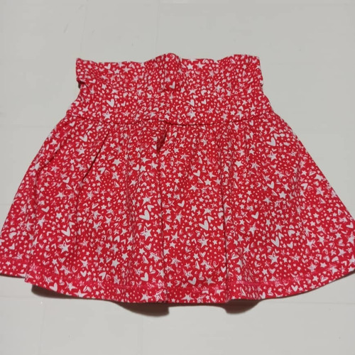 Imagen 4 de 9 de Falda Para Bebe Niña 18 Meses Roja Nueva