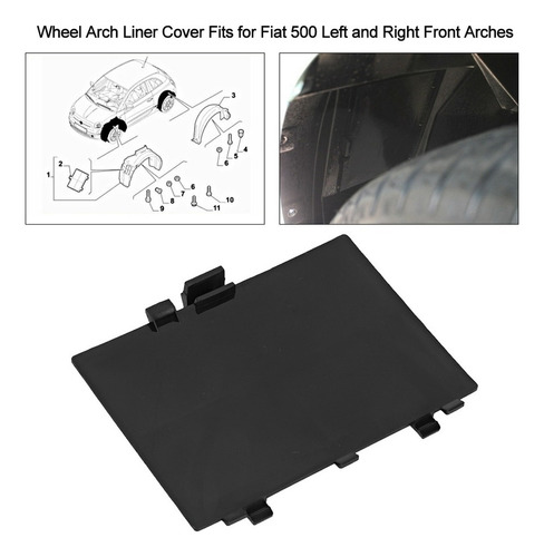 B Panel De Cubierta De Arco De Rueda Para Fiat 500, 1