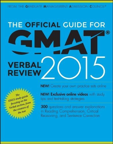 Book : The Official Guide For Gmat Verbal Review 2015 With.