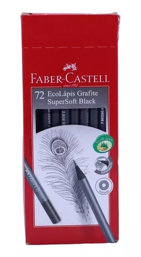 Lápices grafito Nº 2 SuperSoft Black (4 unidades) Faber Castell –