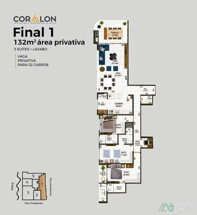 Imagem 23 de 27 de Apartamento Com 3 Dorms, Canto Do Forte, Praia Grande - R$ 763 Mil, Cod: 266 - V266