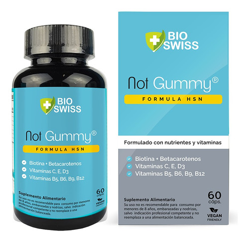 Bio Swiss Not Gummy 60 Cápsulas