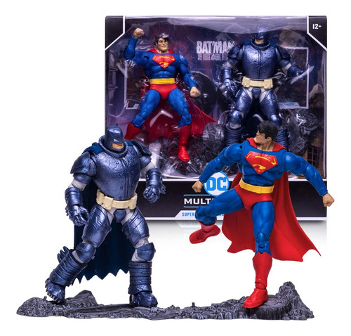 Figuras Superman Vs Armored Batman Dc Multiverse Mcfarlane