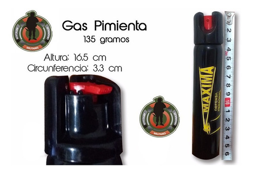 Imagen 1 de 5 de Gas Pimienta Lacrimogeno 135 G Paquete 25 Piezas Maxima
