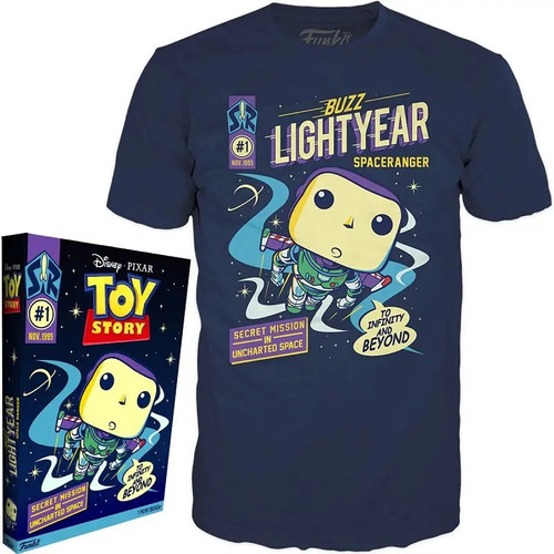 Funko Pop Remera - Toy Story Buzz - Darkside Bros