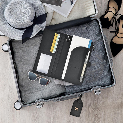 Funda Para Pasaporte, Tarjetero, Accesorios De Viaje Para