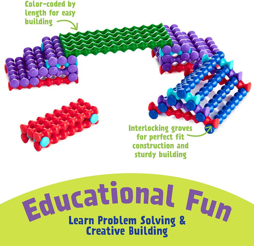 Juego De Bloques De Construcción Playstix Para Juguetes De C