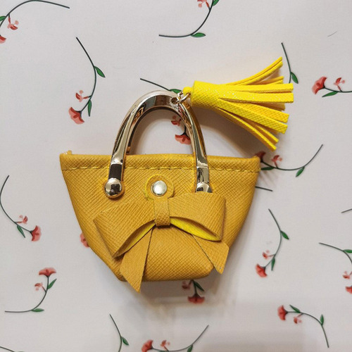 Mini Bolso Hecho A Mano, Accesorios De Muñeca Bjd Amarillo